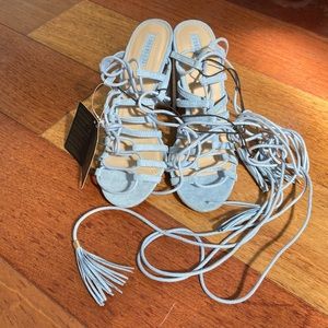Forever 21 Light Blue Strappy Heels